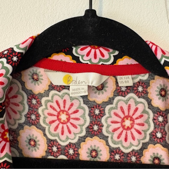 Boden Fixed Wrap‎ Jersey Dress in Opulent Daisy Size 8 Mini - Picture 5 of 14